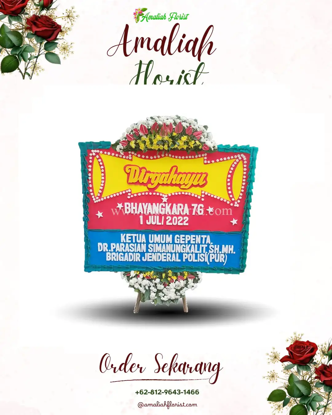 Papan Bunga HUT Ulang Tahun Cucukan